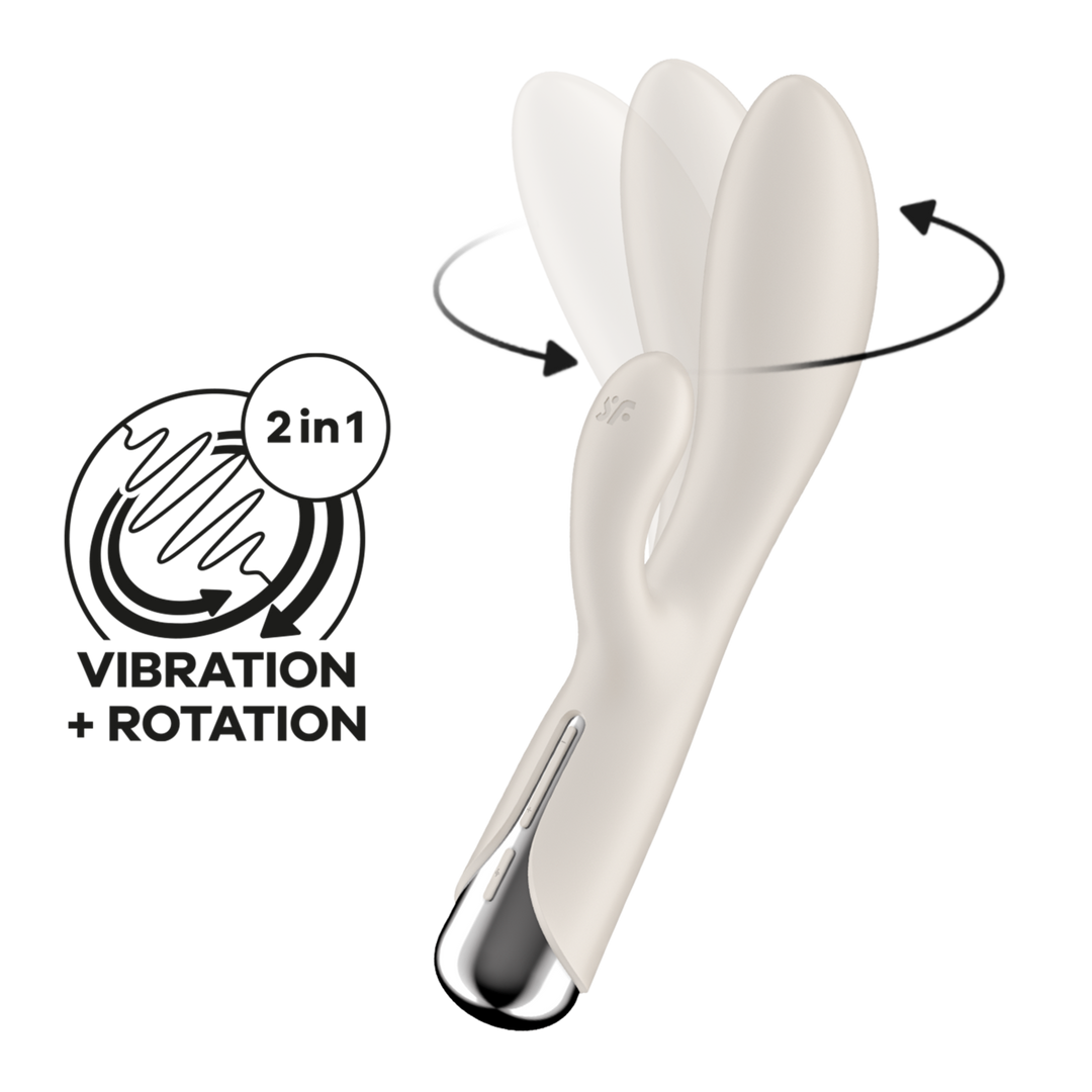 Spinning Rabbit 1 – Rotating Rabbit Vibrator – Beige