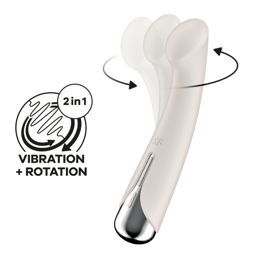 Spinning G-Spot 1 – Rotating G-Spot Vibrator – Beige