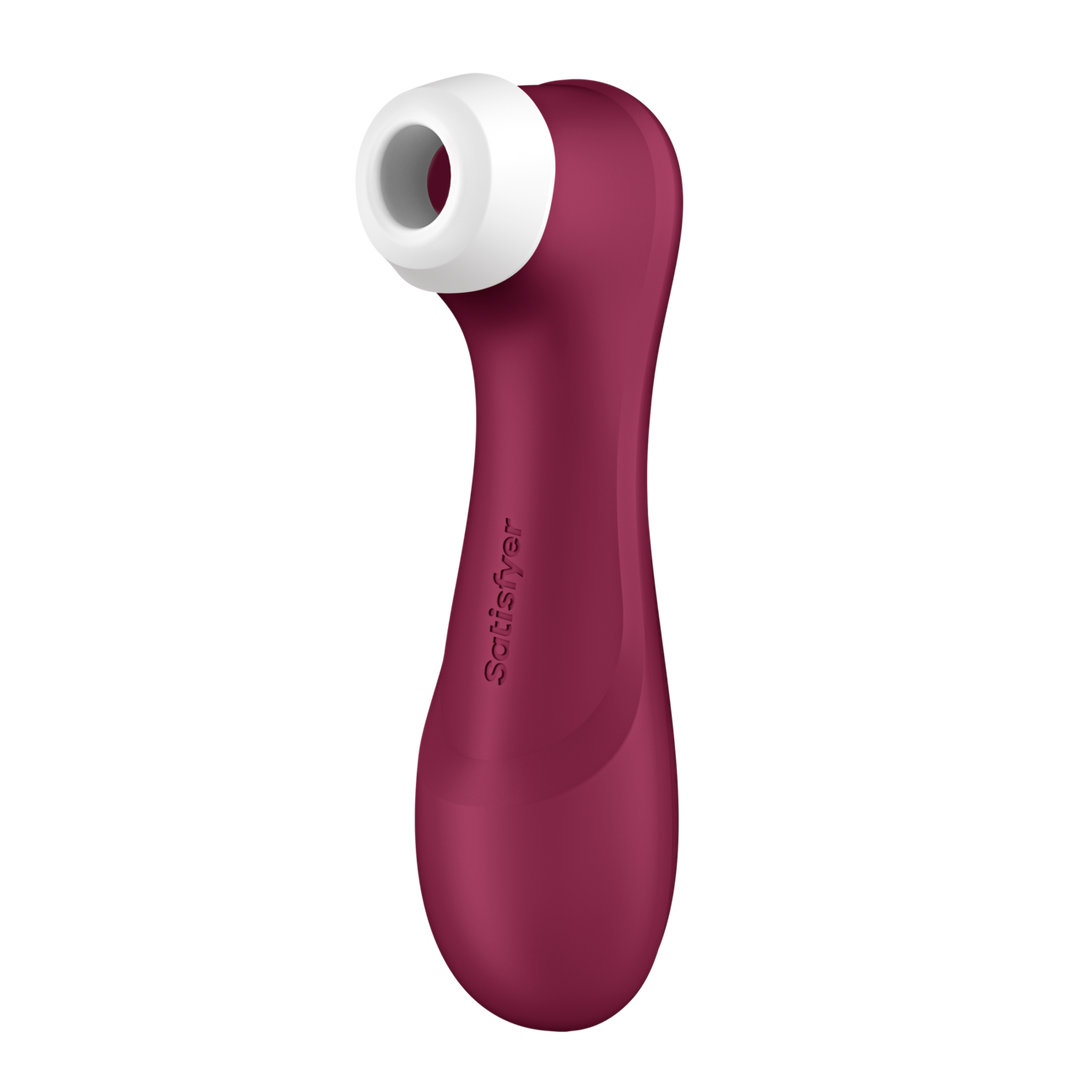 Pro 2 Generación 3 - Doble Vibrador de Pulsos de Aire - Liquid Air - Rojo Vino