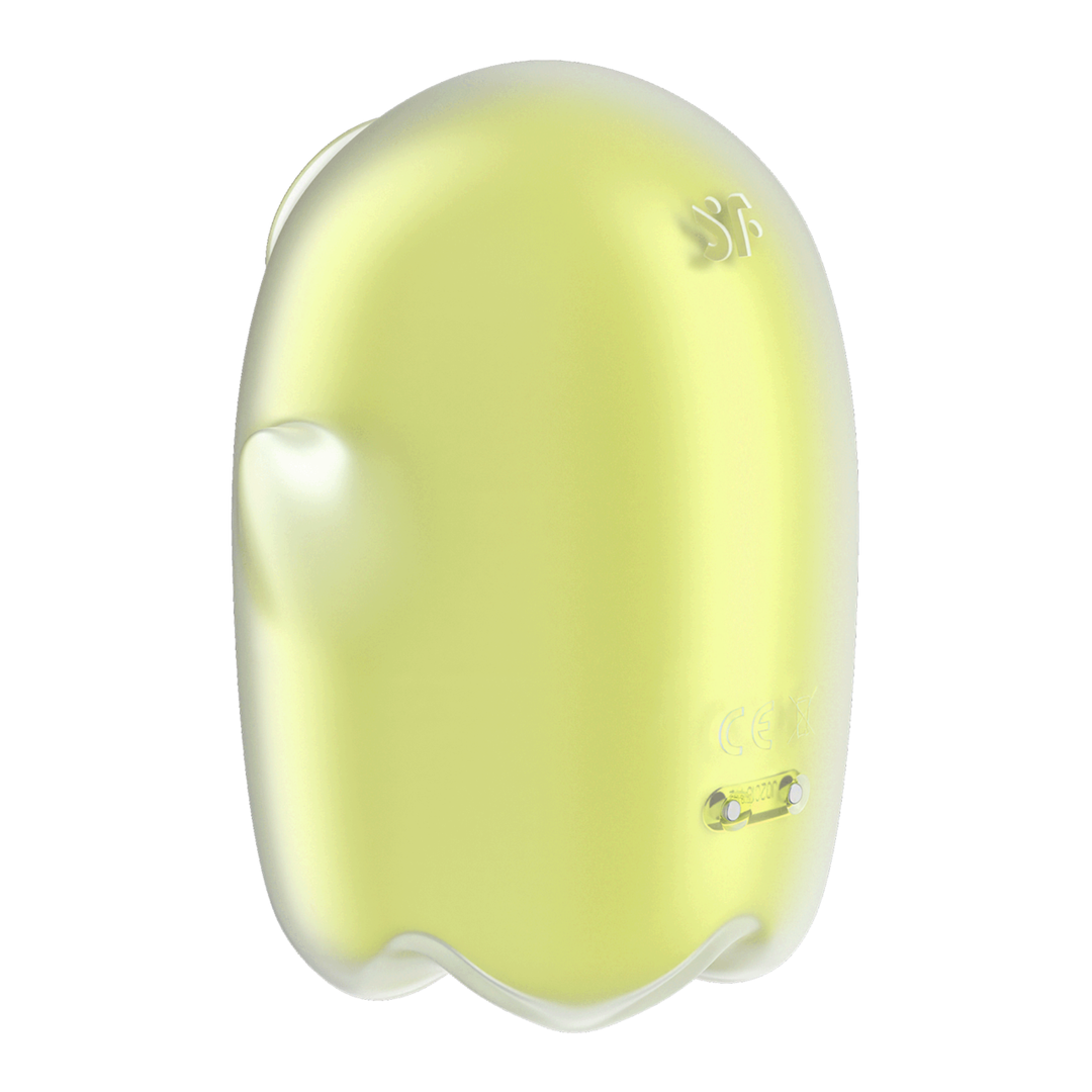 Glowing Ghost – Glow in the Dark – Dubbele Air Pulse Vibrator – Geel