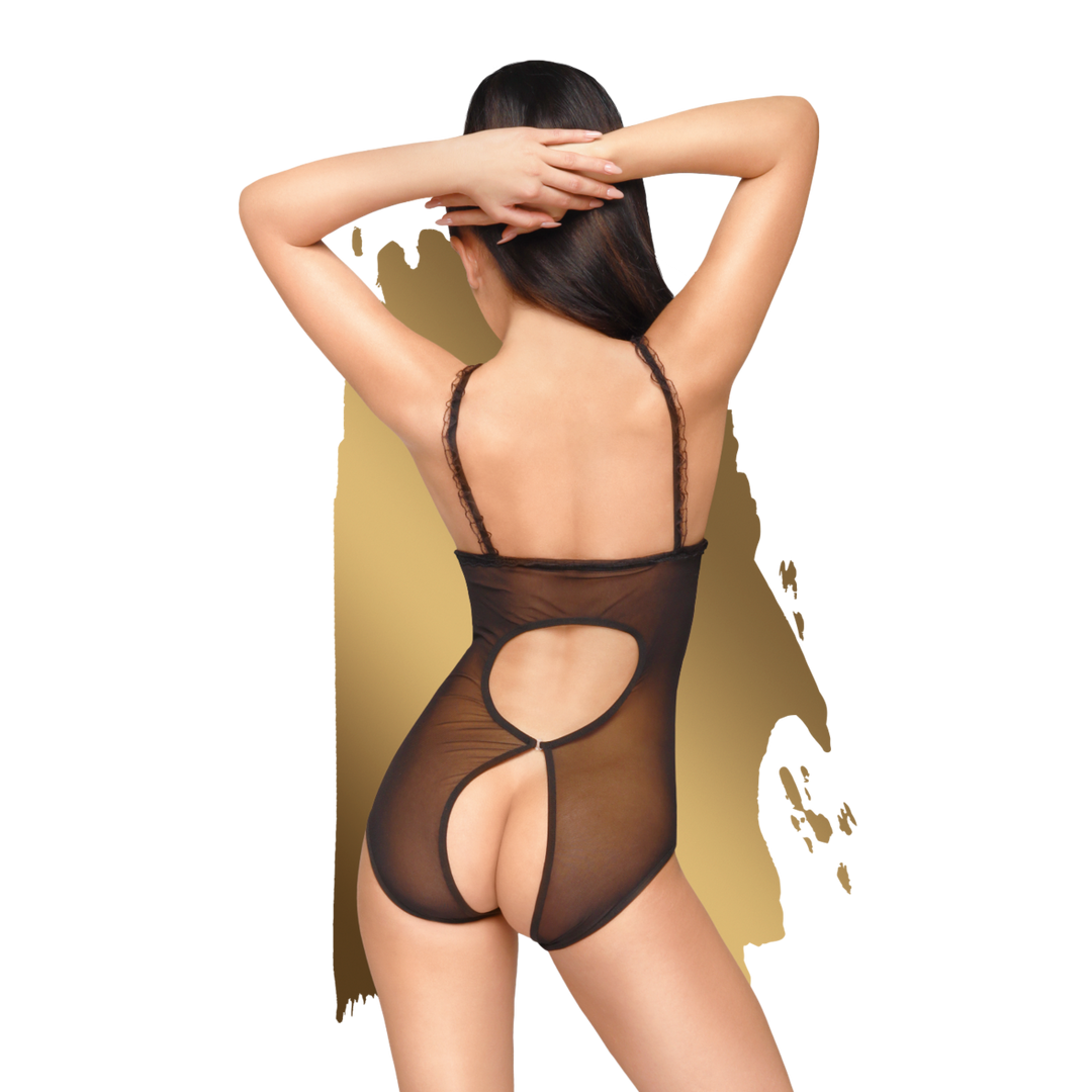 Turned On – Playsuit – S/M – Zwart