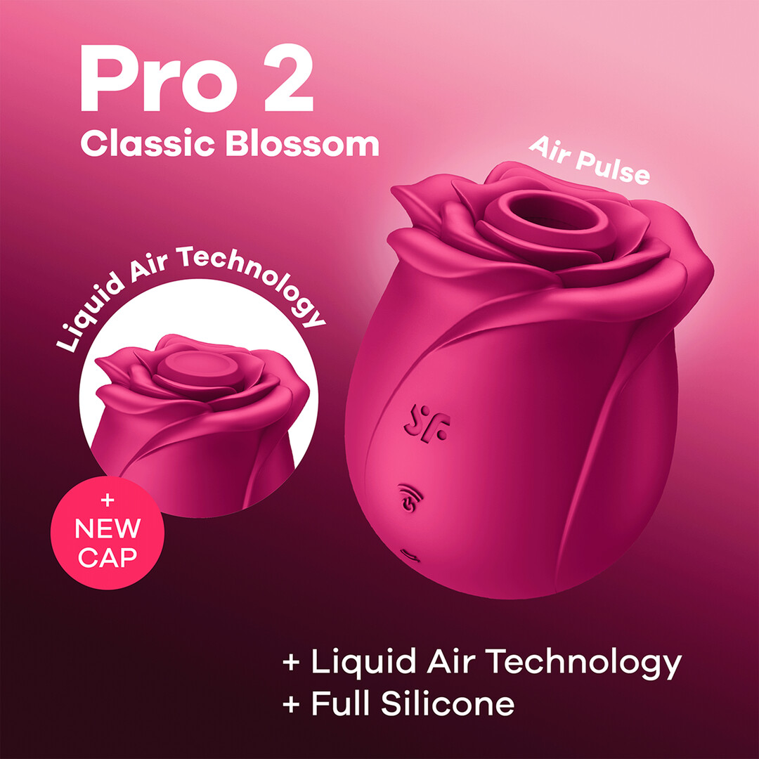 Pro 2 – Classic Blossom – Air Pulse Vibrator – Red