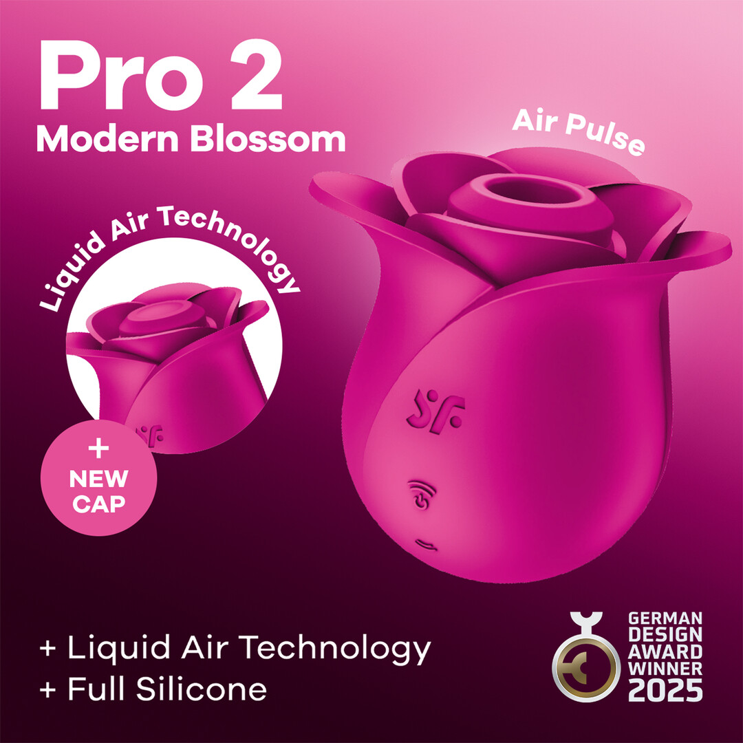 Pro 2 – Modern Blossom – Air Pulse Vibrator – Modern Pink