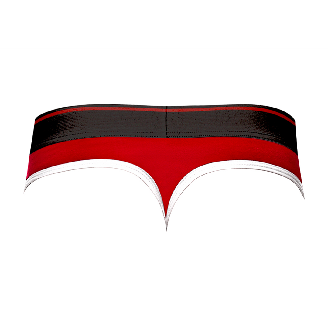Panel Thong – L/XL – Zwart/Rood