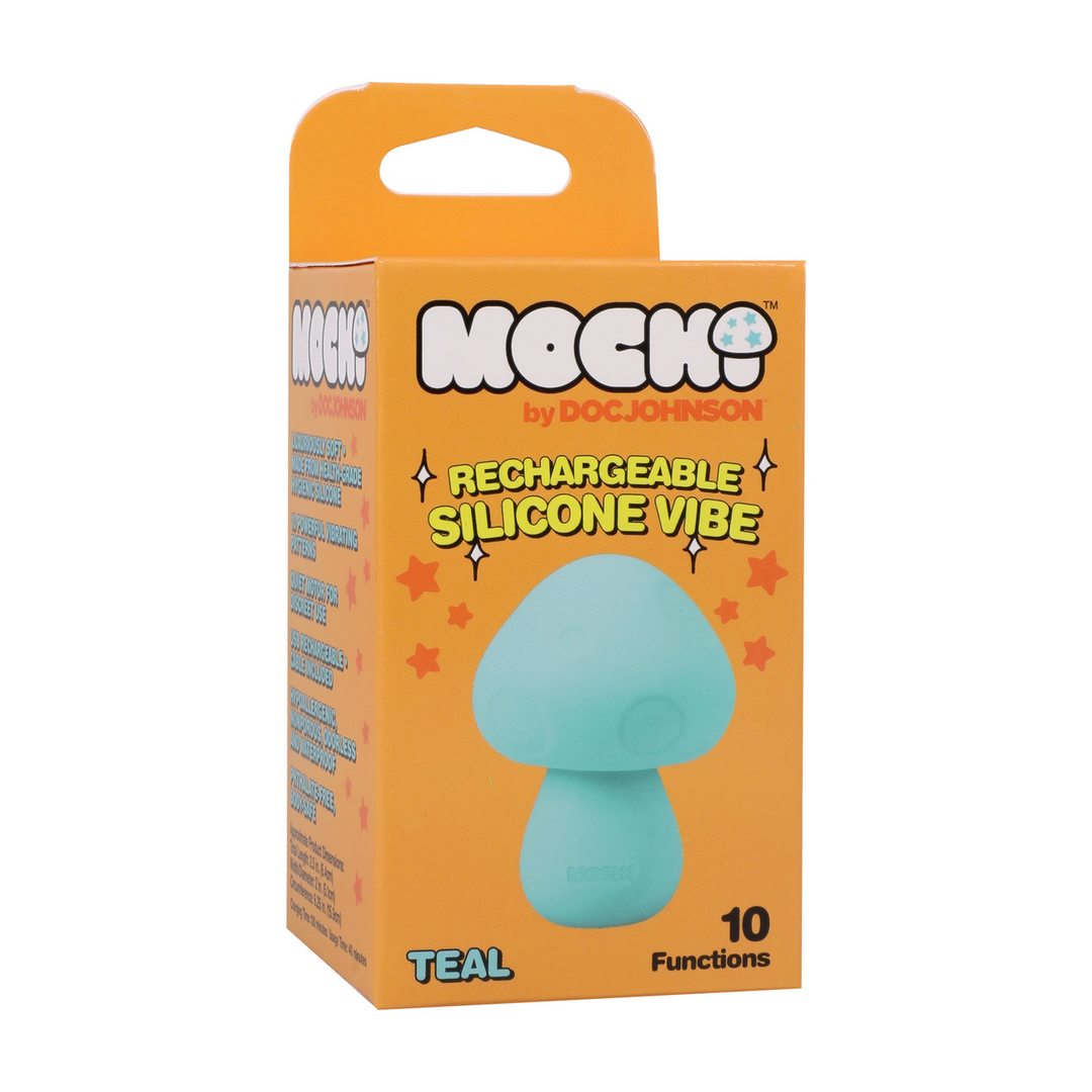 Paddenstoel Vibe – Oplaadbare Siliconen Vibrator – Teal