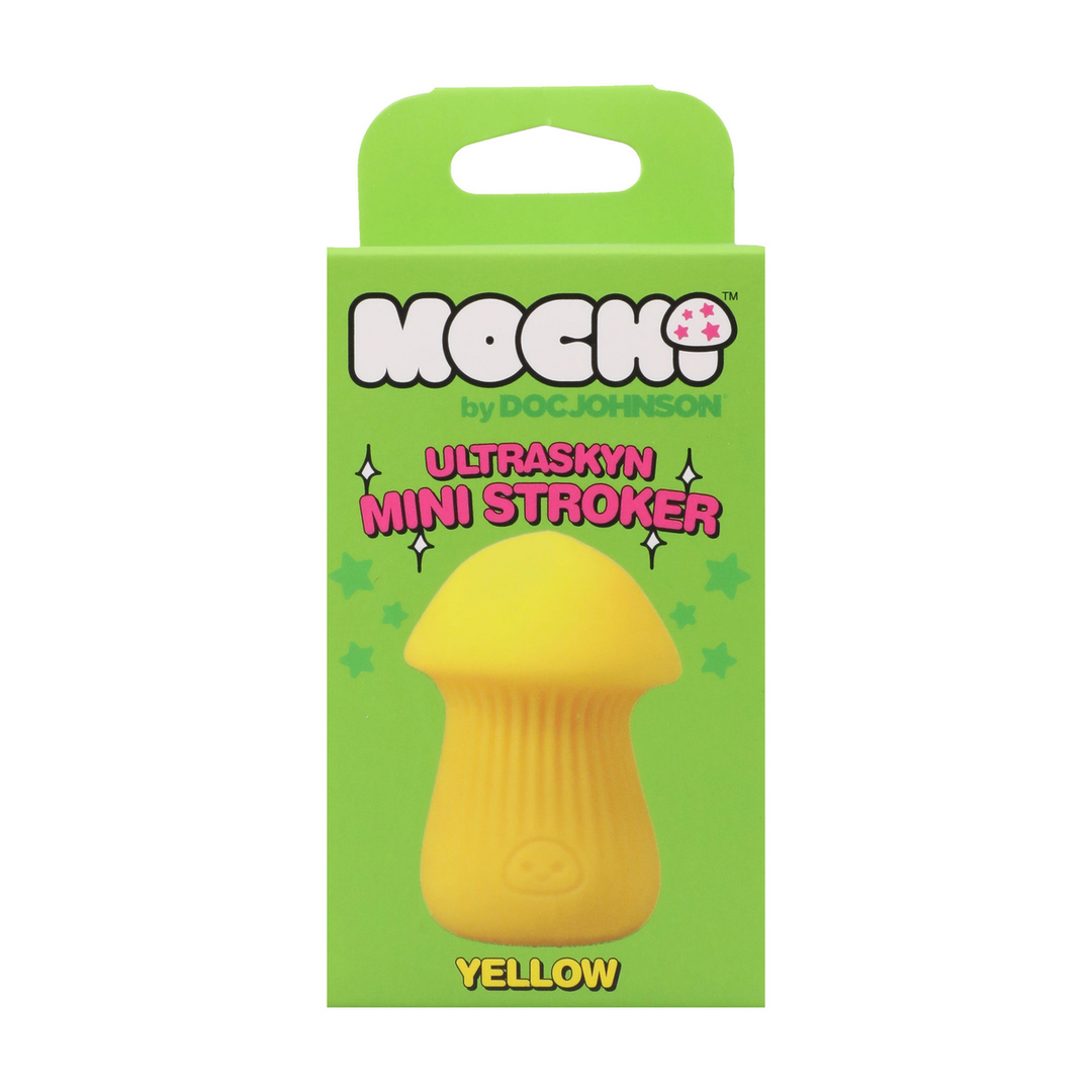 Paddenstoel Stroker – ULTRASKYN Mini Stroker – Geel