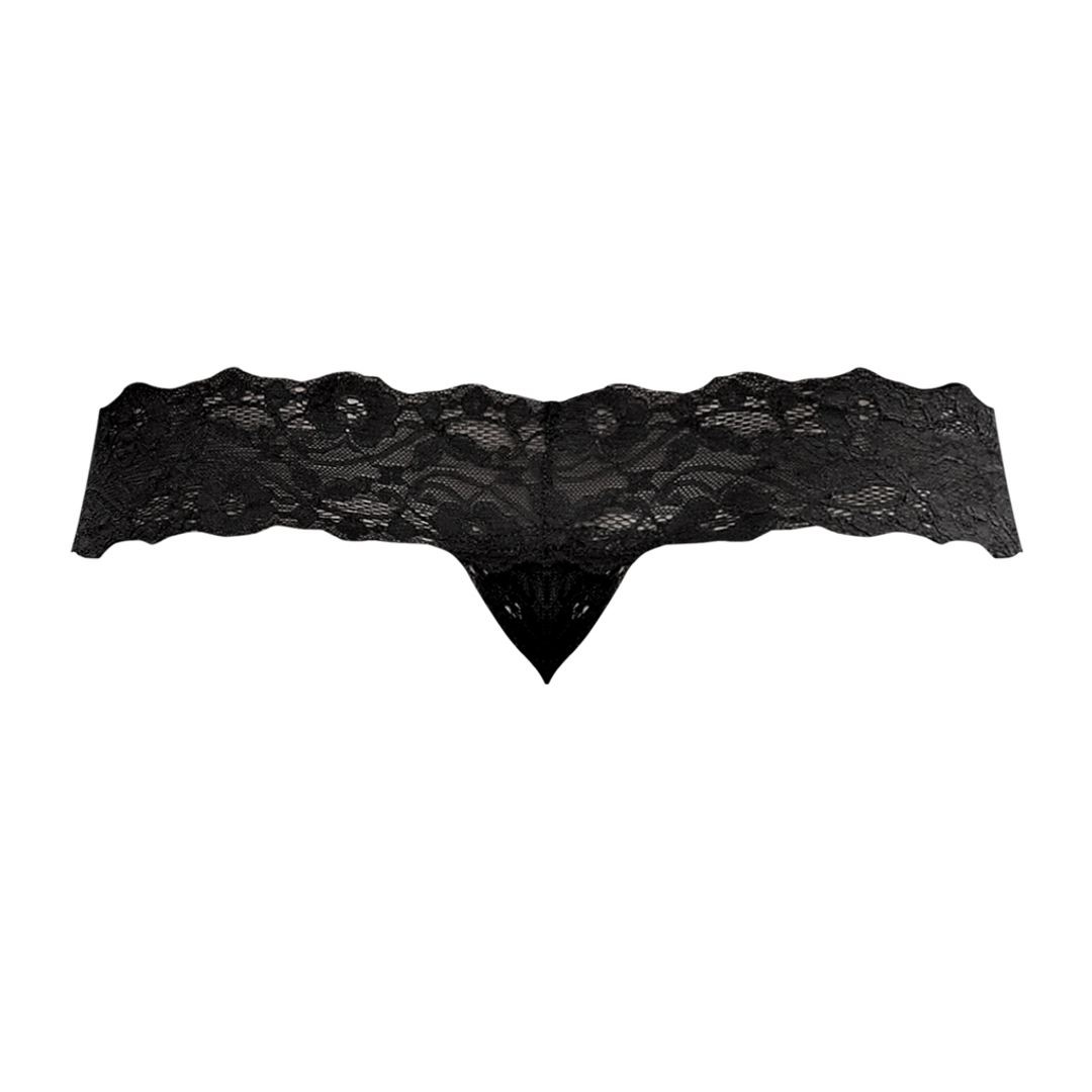 Micro Thong Pinch Back – L/XL – Zwart