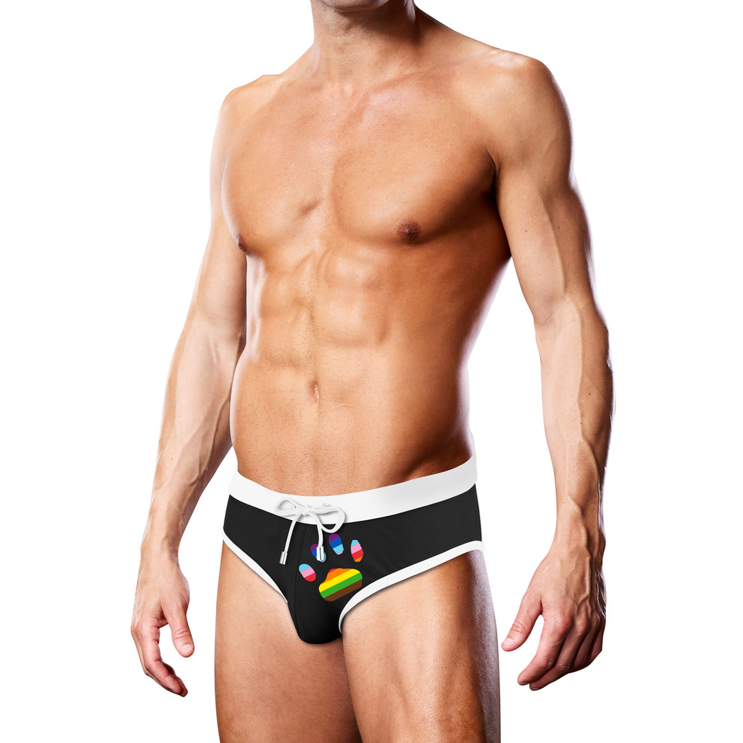 Zwemslip – Zwart Overmaat Poot – M