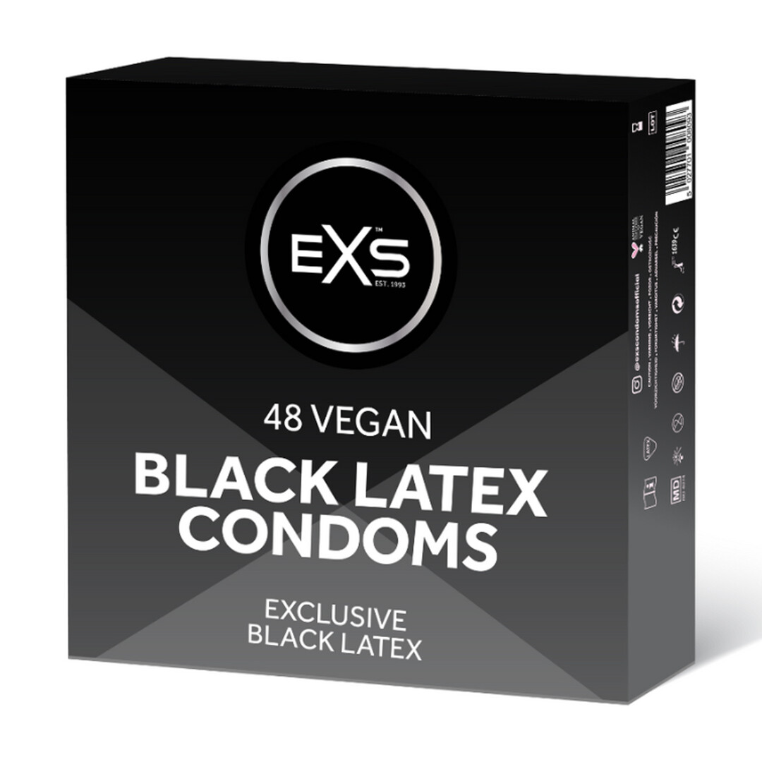 EXS Black Latex – Condooms – 48 Stuks