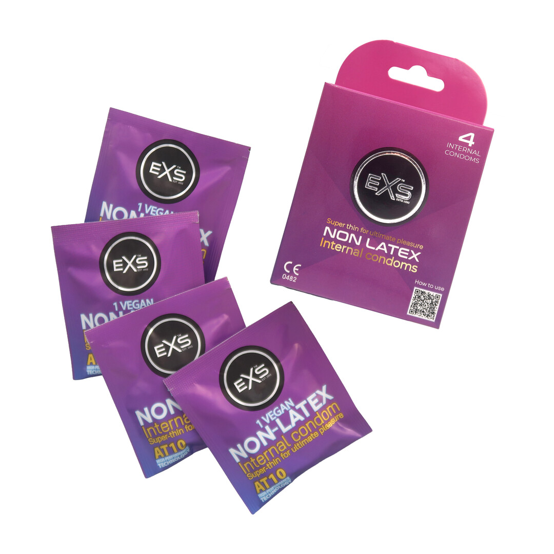 EXS Non-Latex Interne Condooms – 4 Stuks