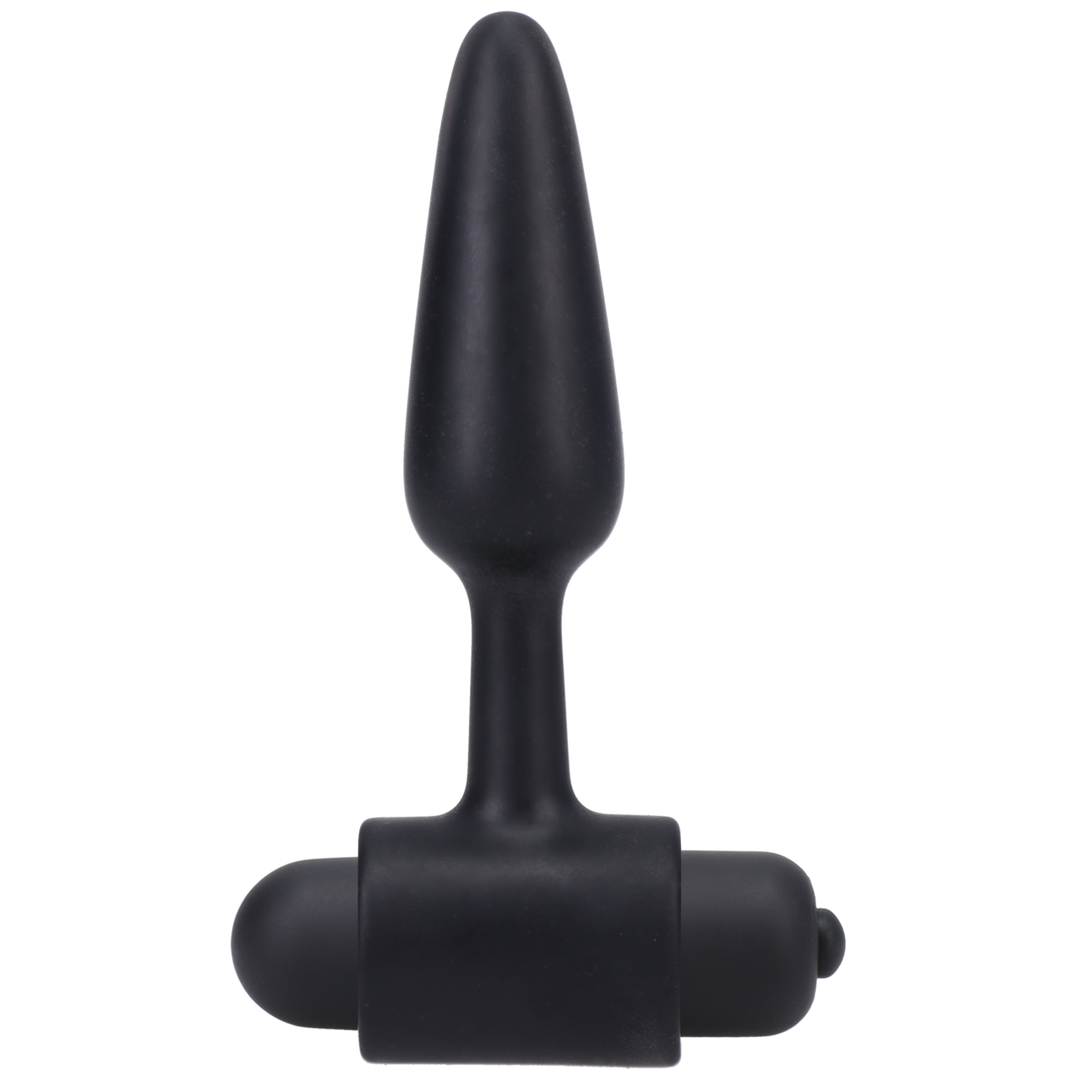 Plug Anal Vibrante - 3 / 8 cm - Negro