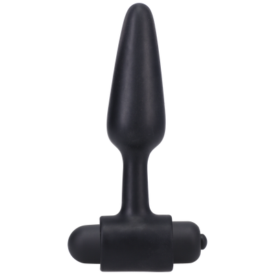 Vibrerende Butt Plug - 4 / 10 cm - Zwart
