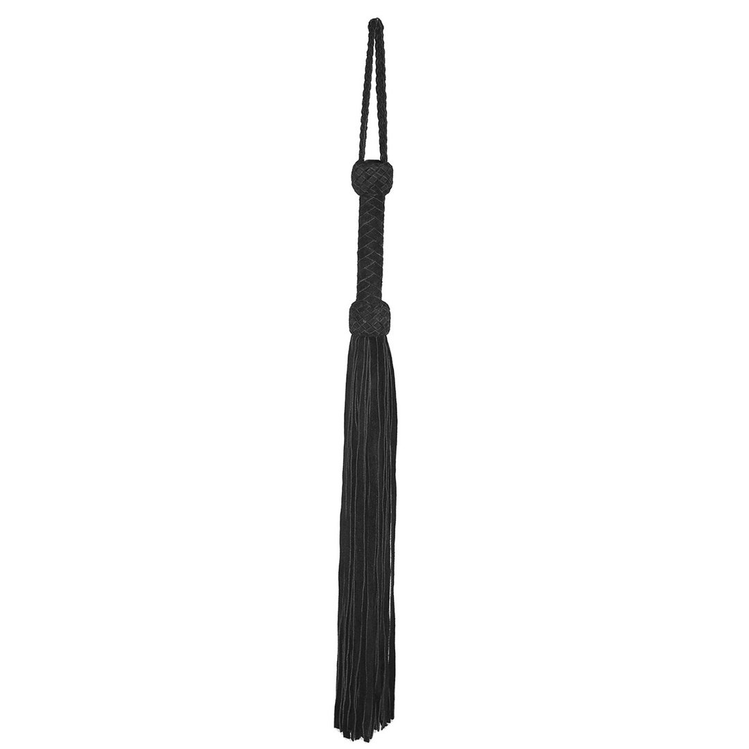 Lederen Suede Flogger – Zwart