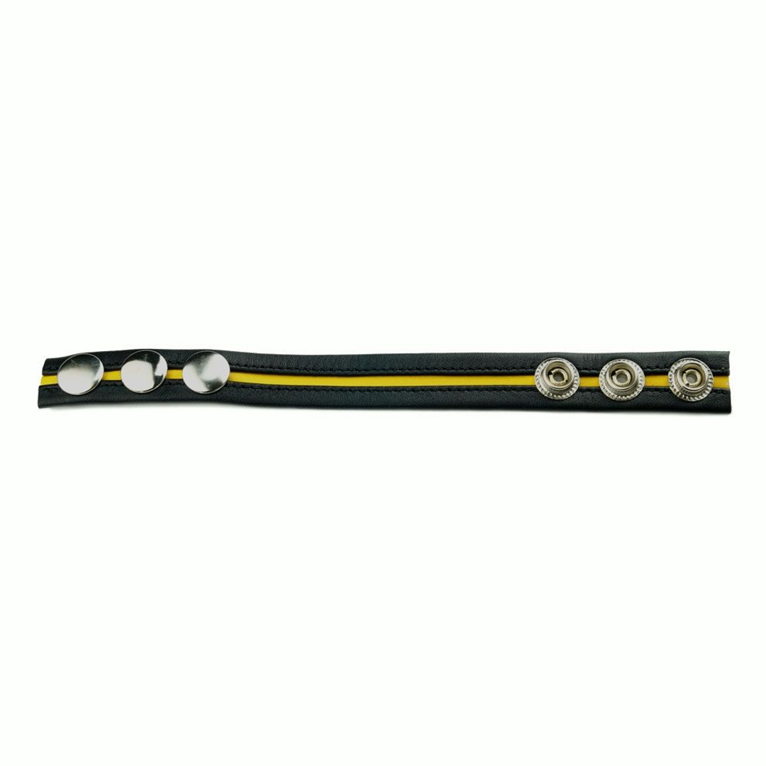 Cock Strap – Zwart/Geel