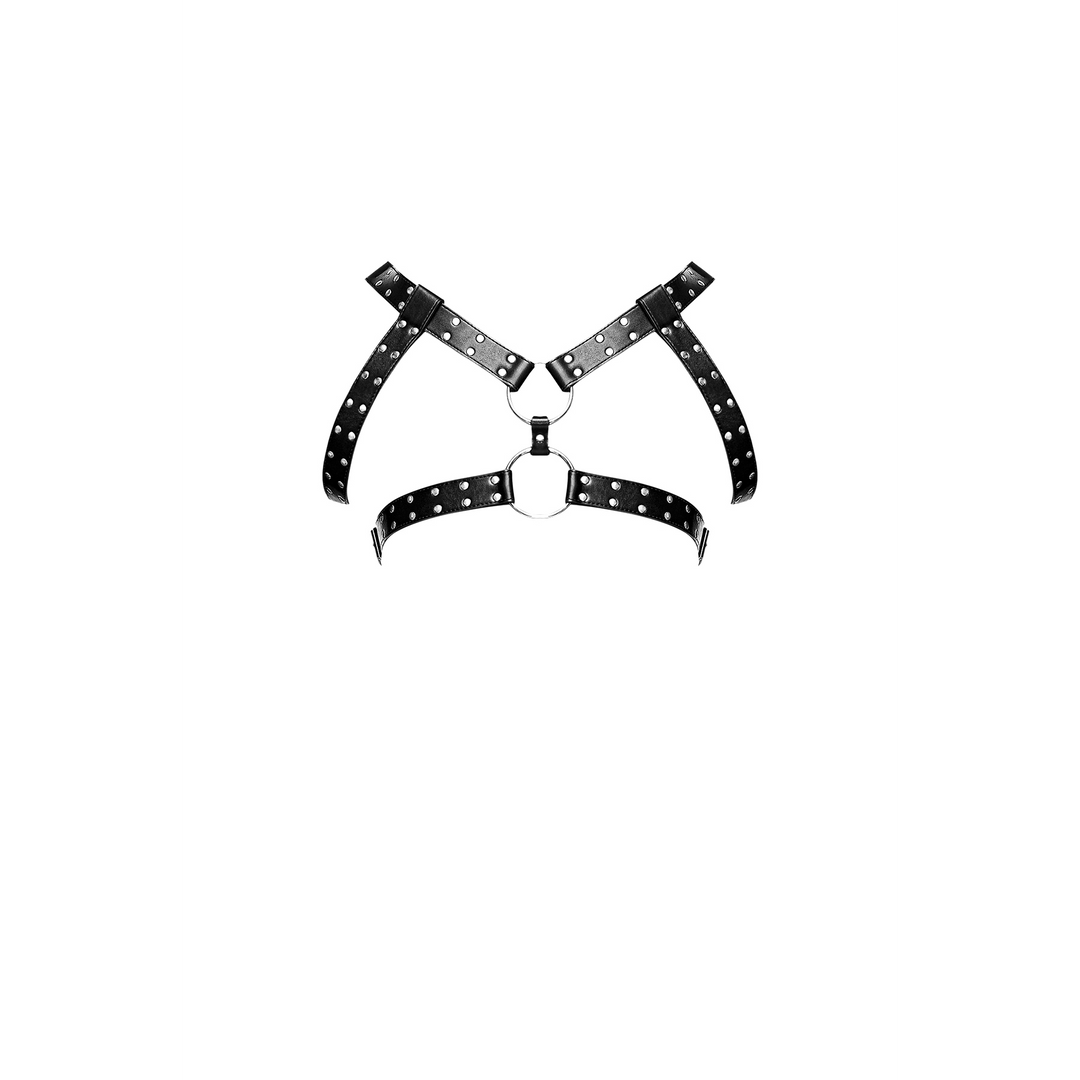 Gemini – Imitatie Leren Harnas – One Size – Zwart
