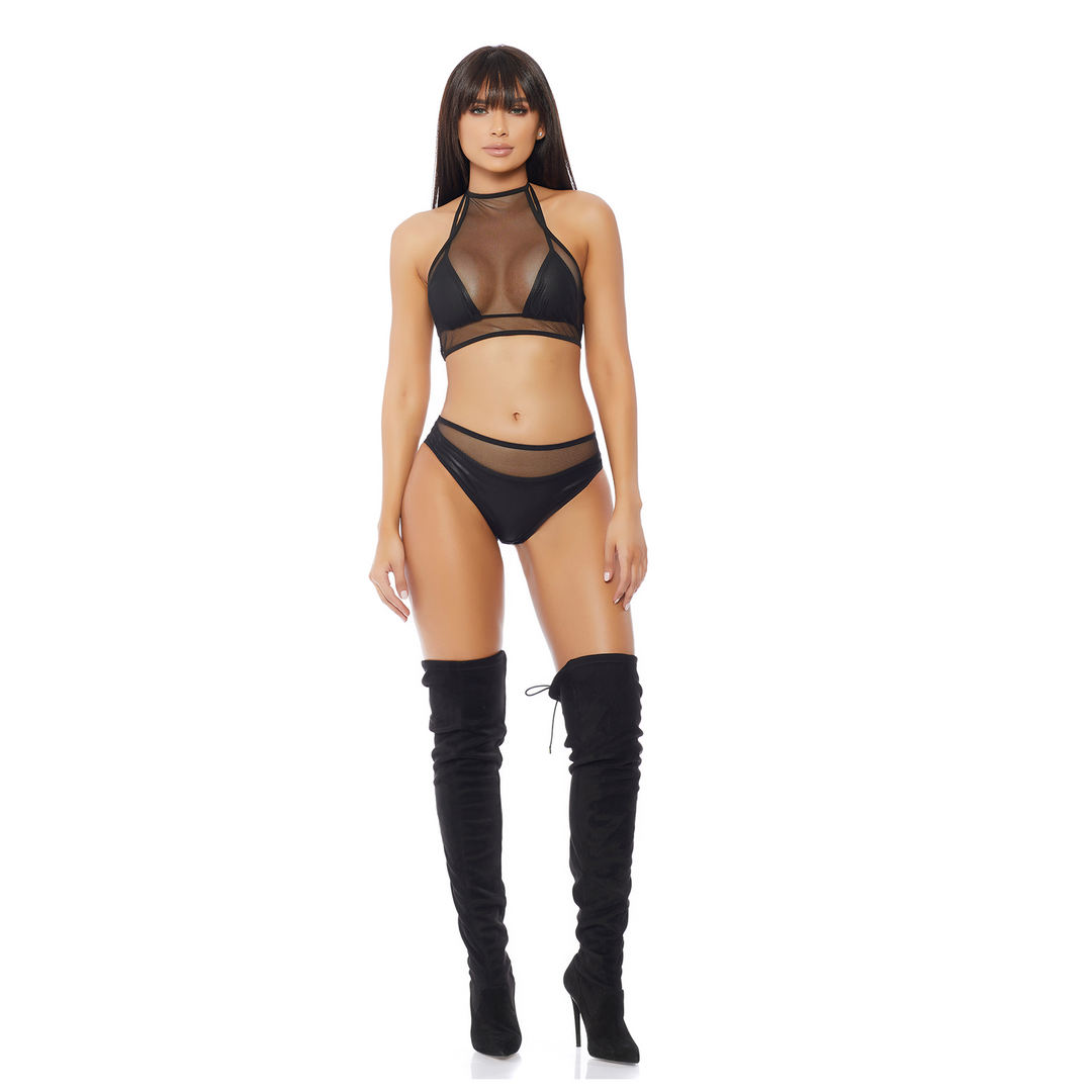 Impulse Top en Panty – Zwart