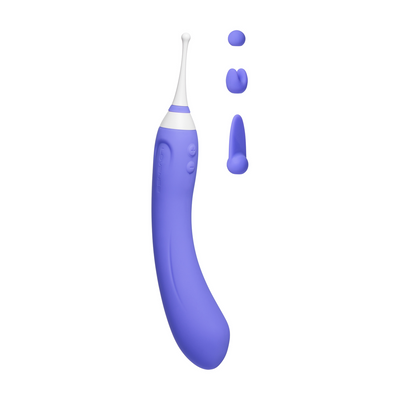 Hyphy - Afstandsbediening Dubbelzijdige Vibrator met Accessoires - Paars Hyphy - Afstandsbediening Dubbelzijdige Vibrator met Accessoires - Paars