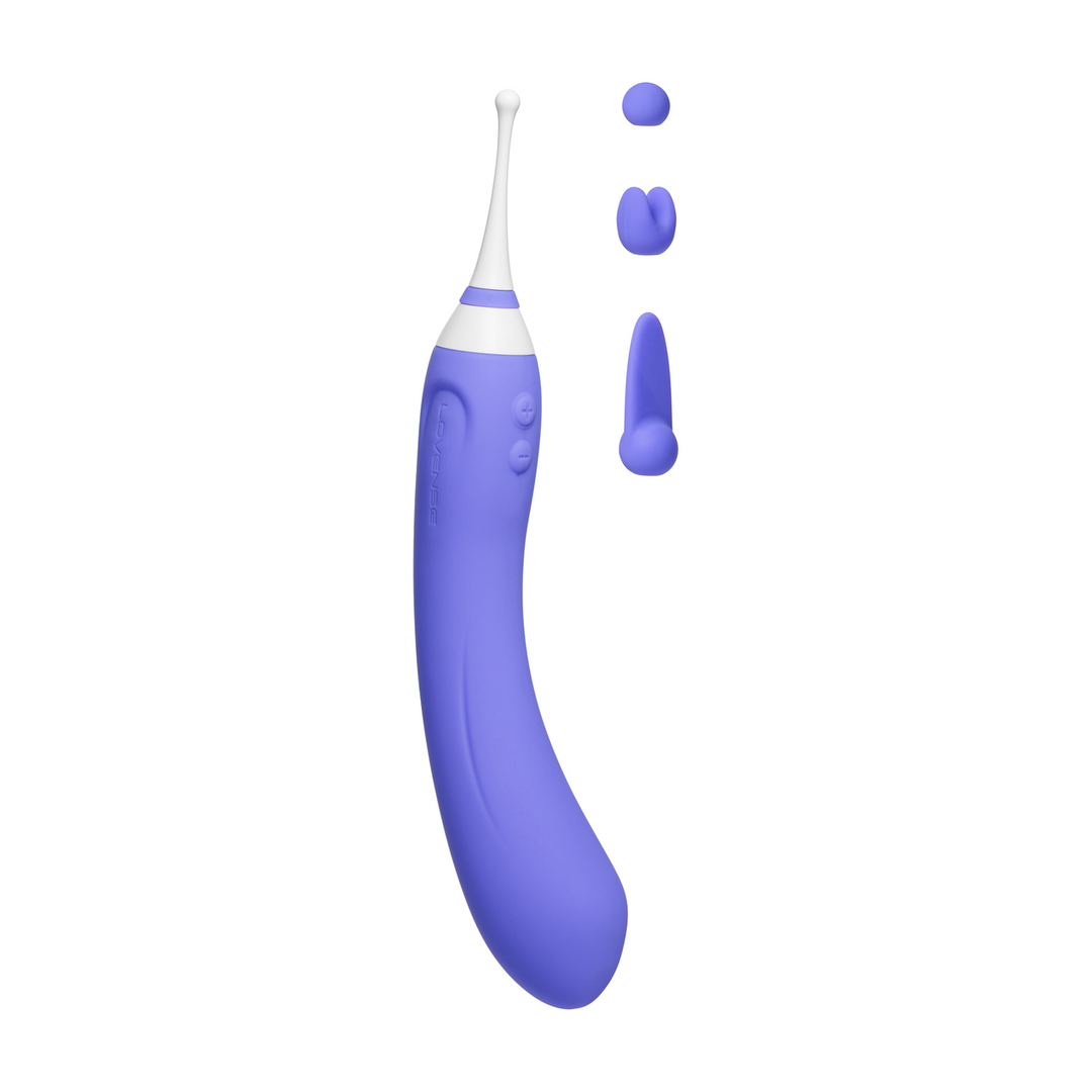 Hyphy - Remote Control Dual-ended Vibrator with Attachments - Purple