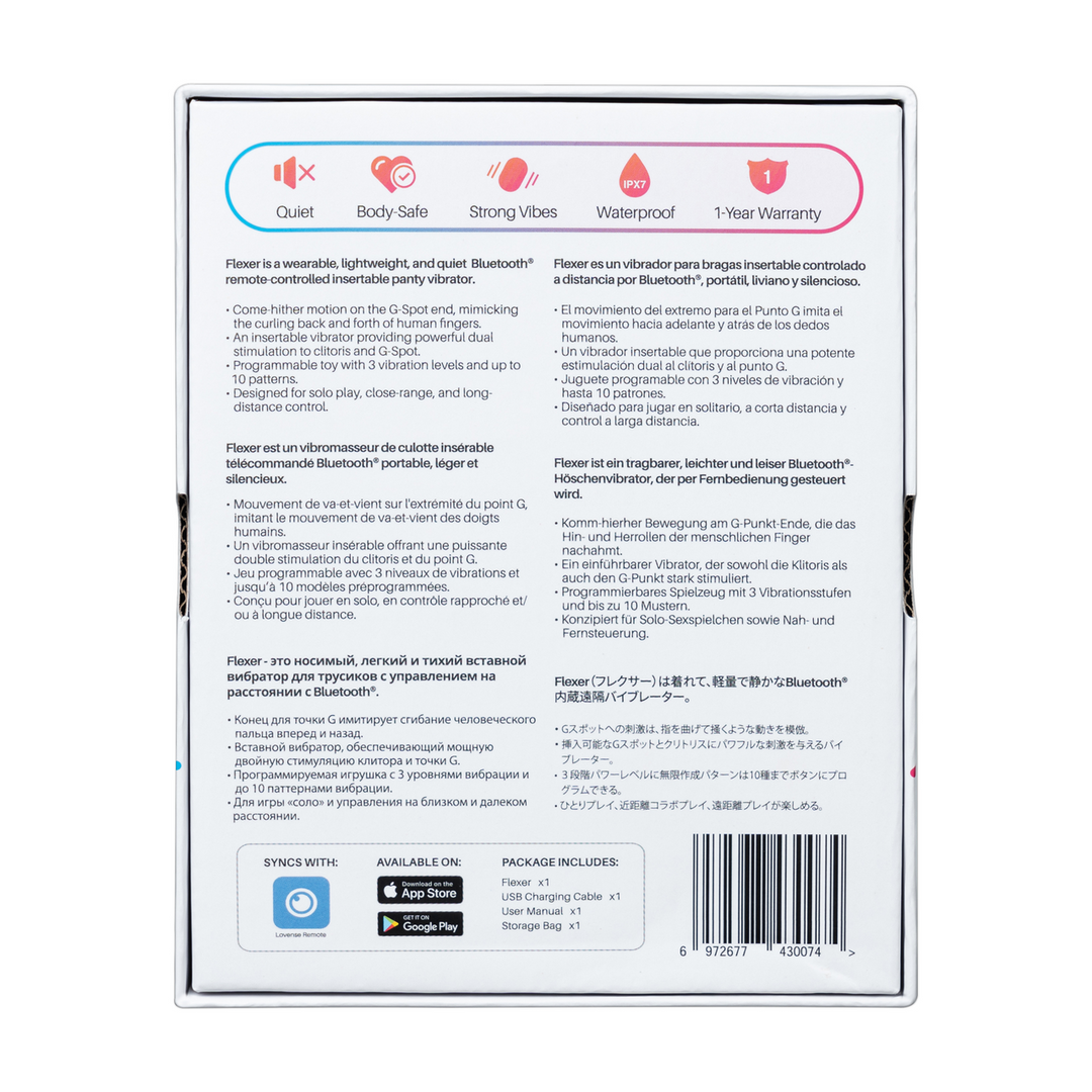 Flexer - Bluetooth Wearable Finger Vibrator - Pink