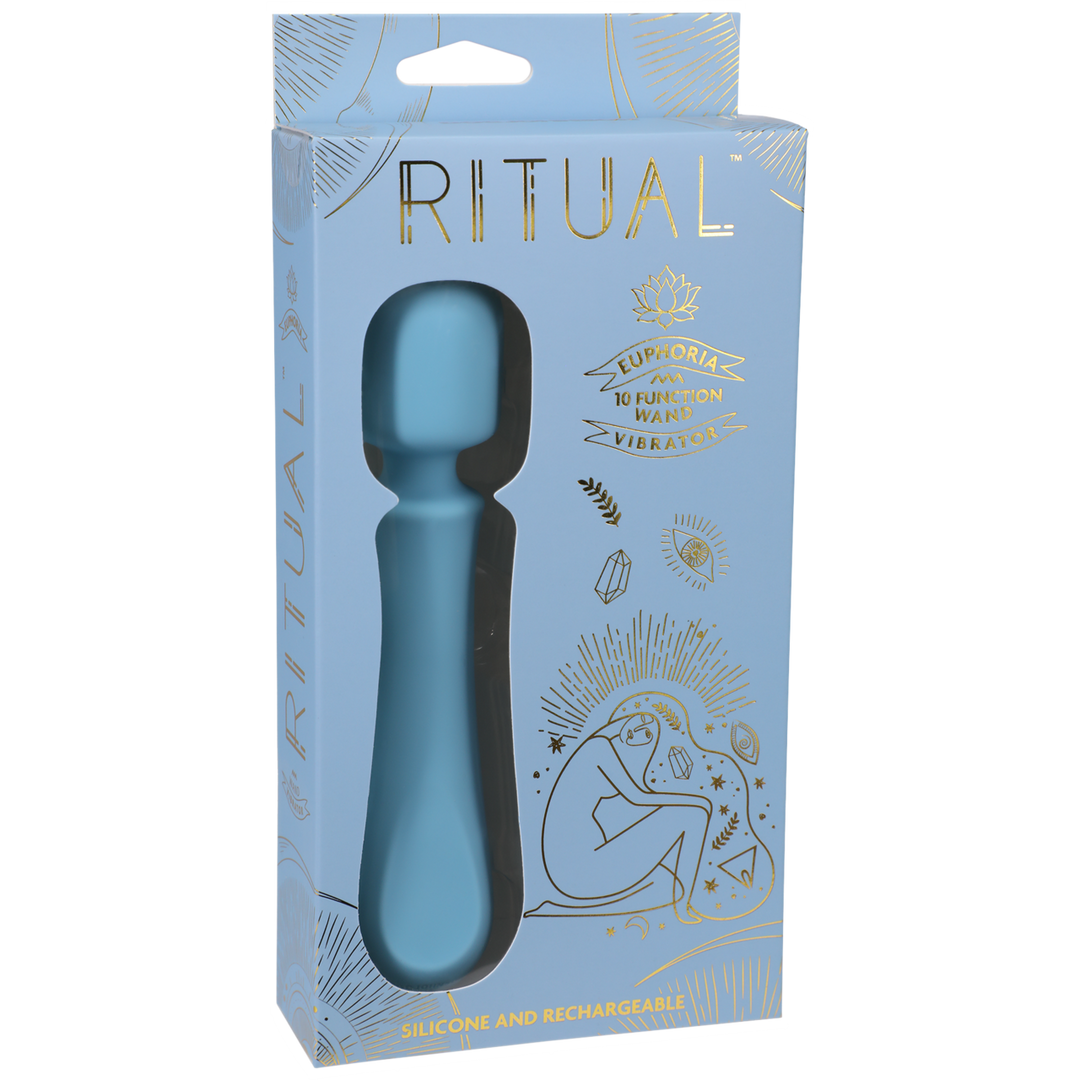 Euphoria – Oplaadbare Siliconen Wandvibrator – Blauw