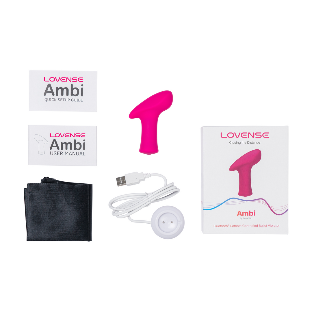 Ambi - App-controlled Broad Surface Bullet Vibrator - Pink