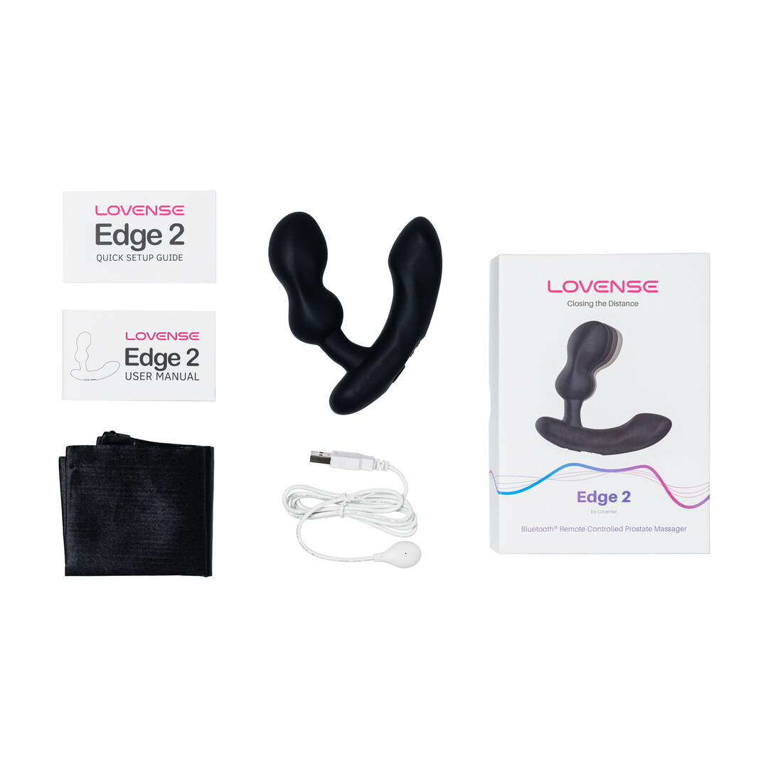 Edge 2 - Adjustable Dual-motor App-controlled Prostate Massager - Black