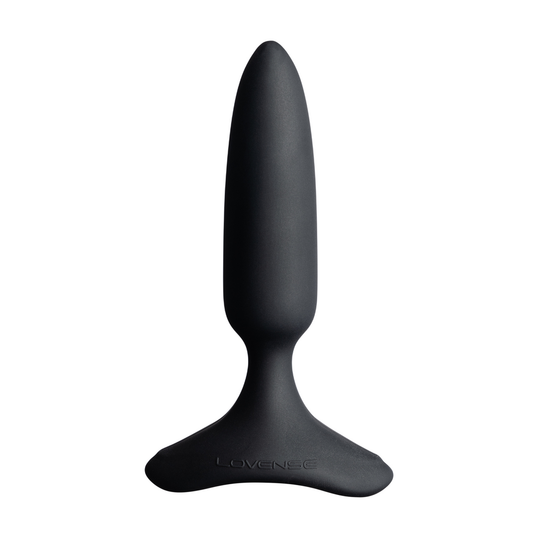 Hush 2 - Ar lietotni vadāms vibrējošs anālais spraudnis - 1 / 2,5 cm - Melns