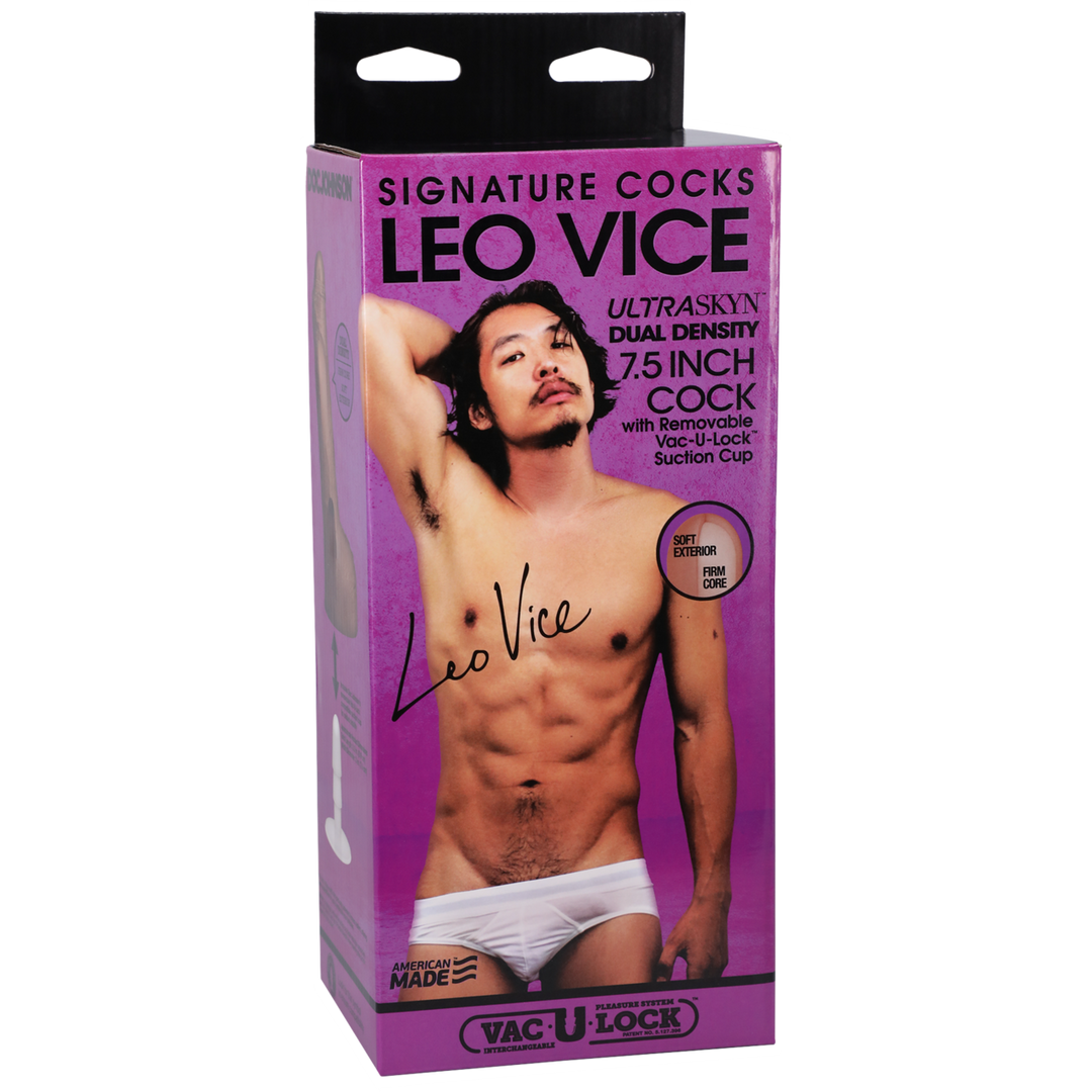 Leo Vice – ULTRASKYN – met Verwijderbare Zuignap – 6 / 15 cm – Caramel