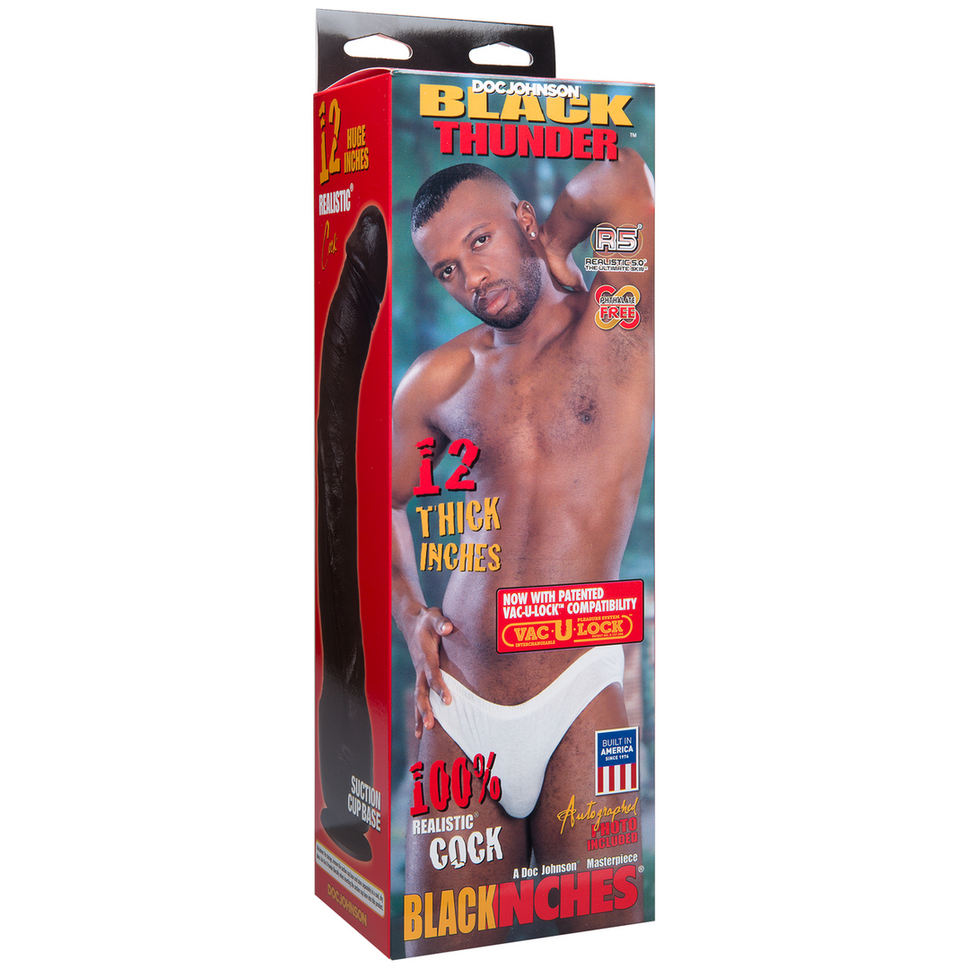 Zwarte Thunder – Realistische Dildo – 12 / 30 cm