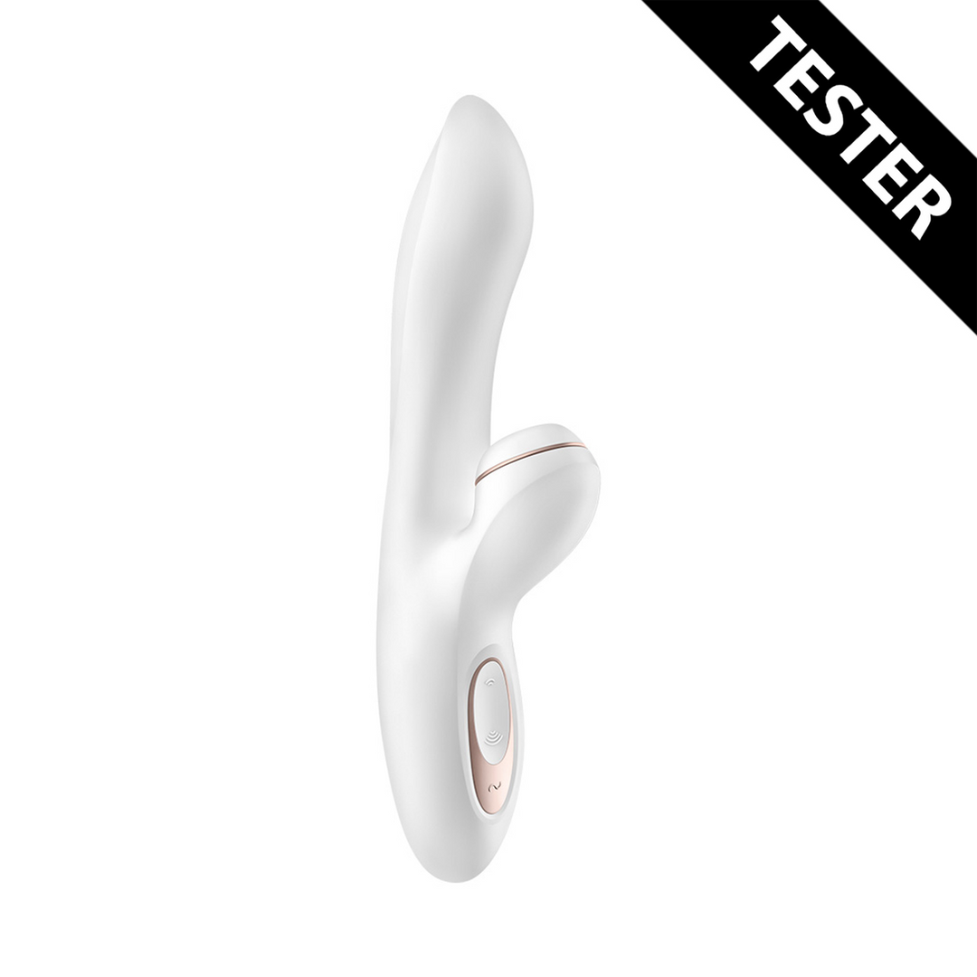 Pro Plus - Estimulador de Pulso de Aire para el Punto G y Vibración - Blanco - Tester