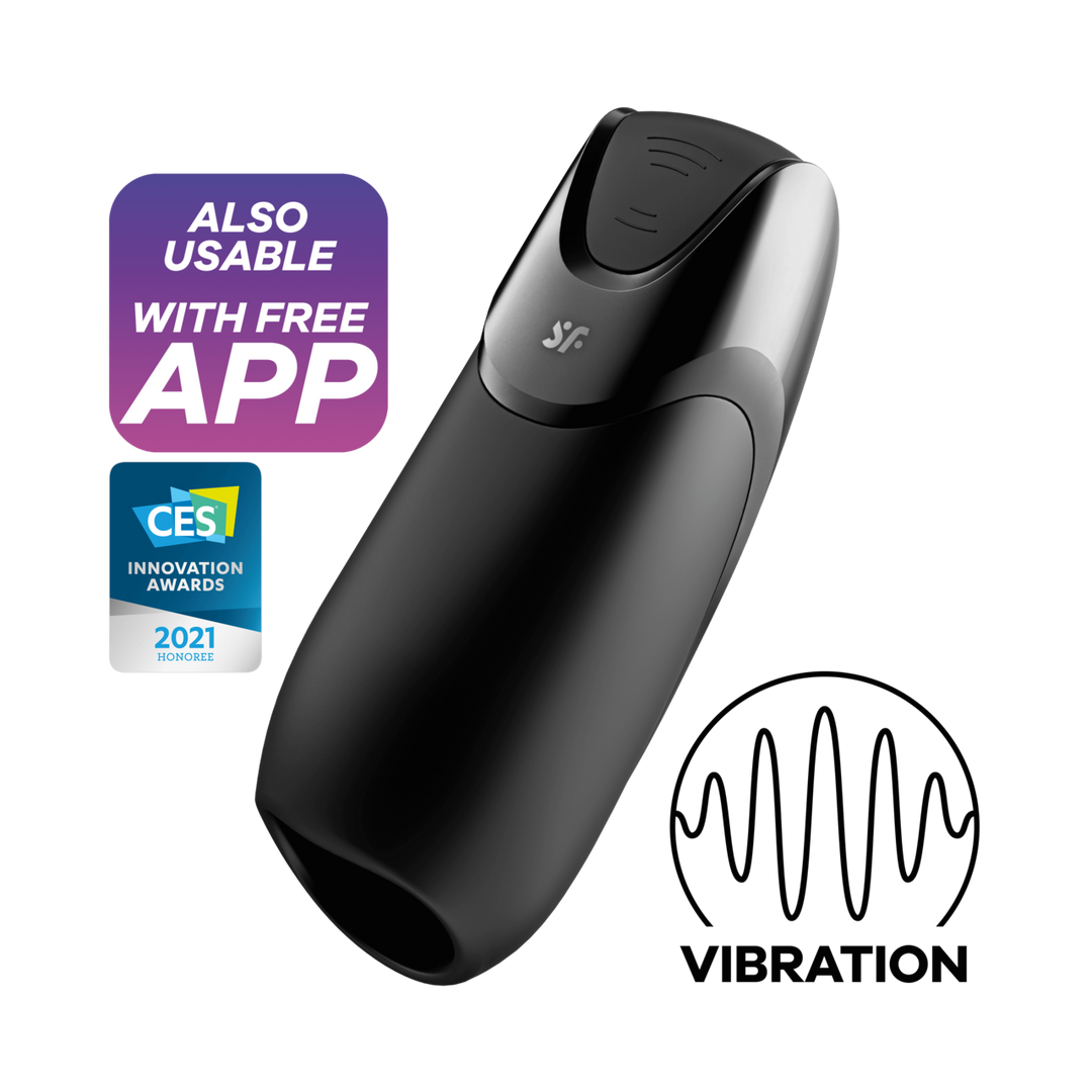 Mannen Vibration Plus Connect App – Zwart