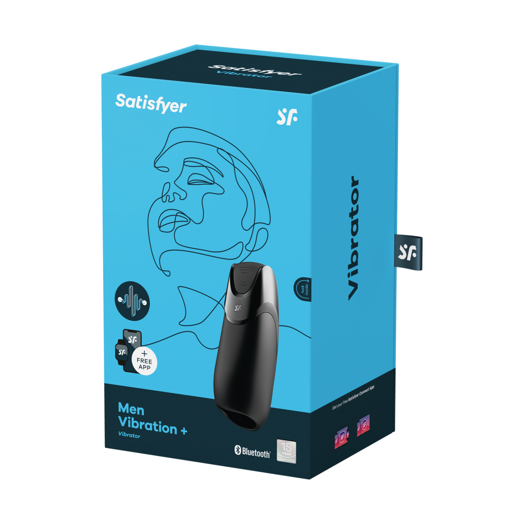 Mannen Vibration Plus Connect App – Zwart