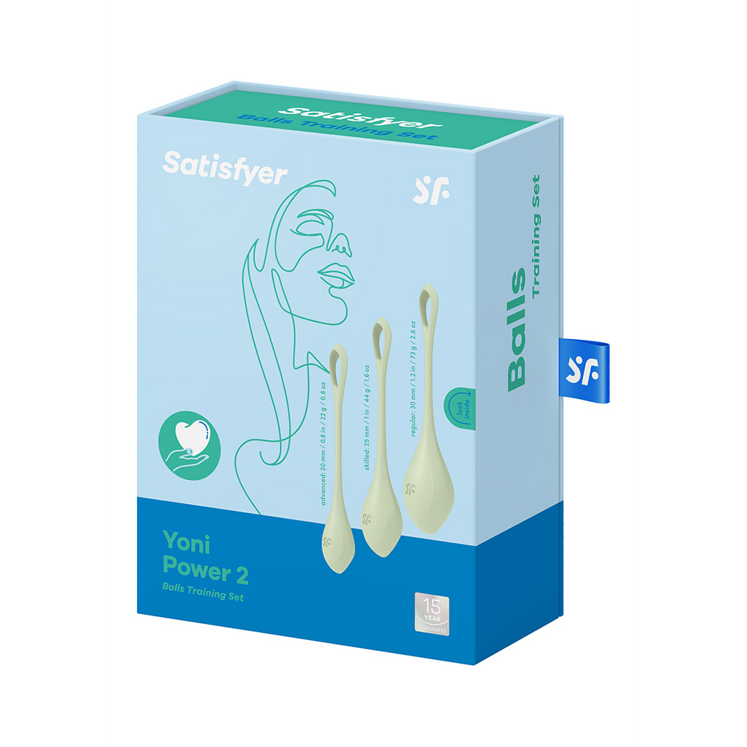 Yoni Power 2 – Kegel Balls Set – Lichtgroen