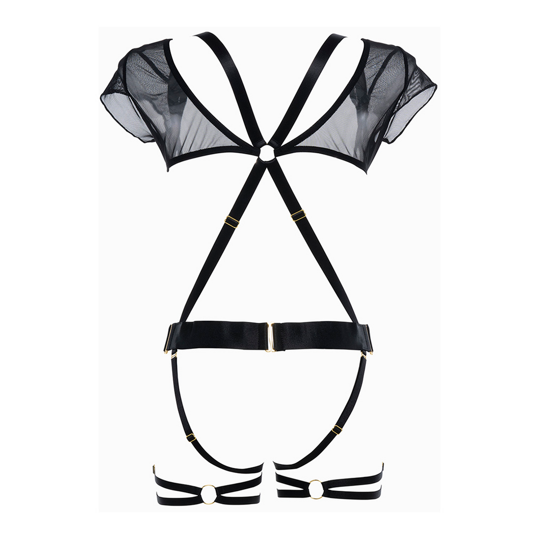 St. Tropez Babe – Suspender – OS – Zwart