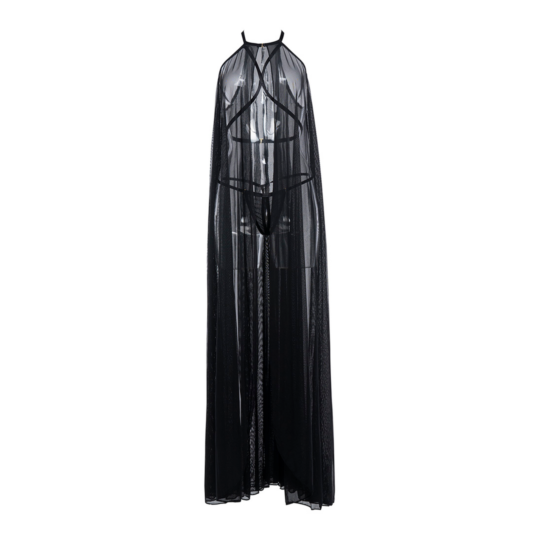 Drama Queen – Cape en String – OS – Zwart
