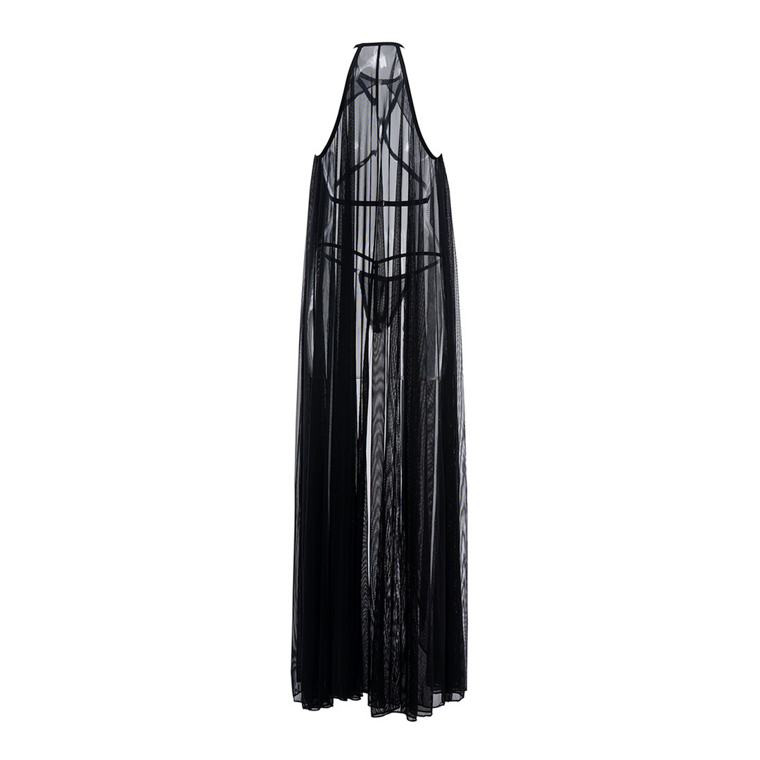 Drama Queen – Cape en String – OS – Zwart
