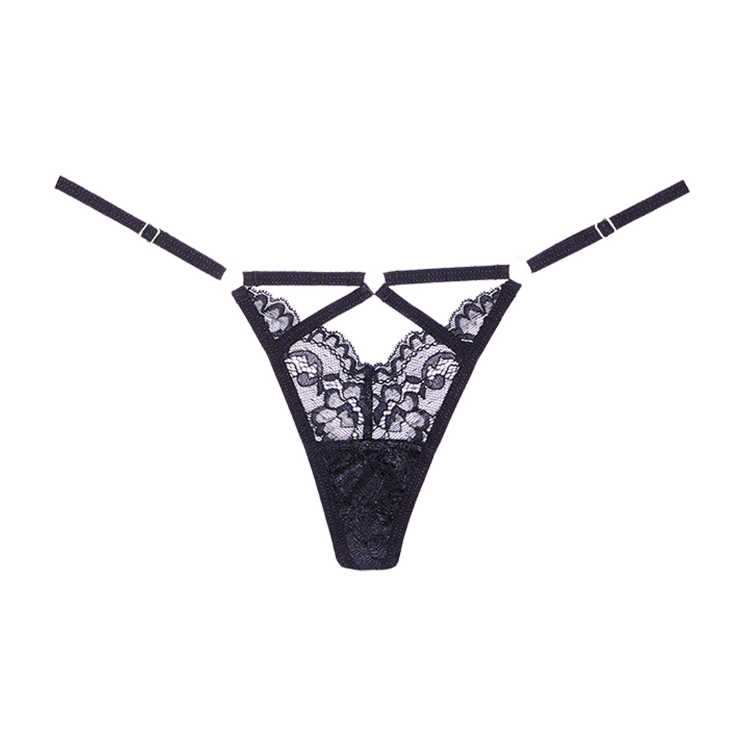 Niet Storen – Kant String – OS – Zwart