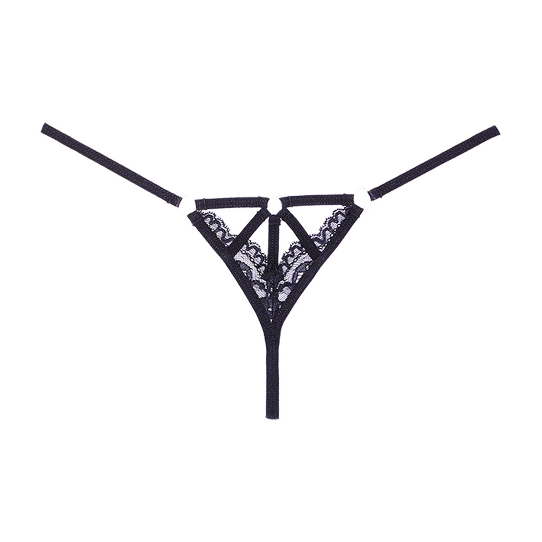 Niet Storen – Kant String – OS – Zwart