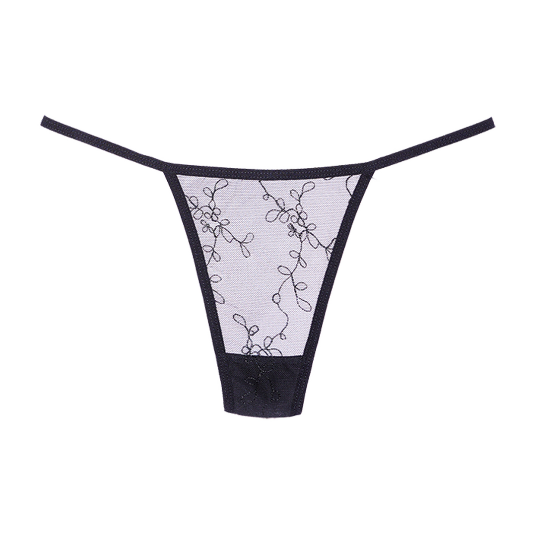 Mesh Tanga – Één maat – Zwart