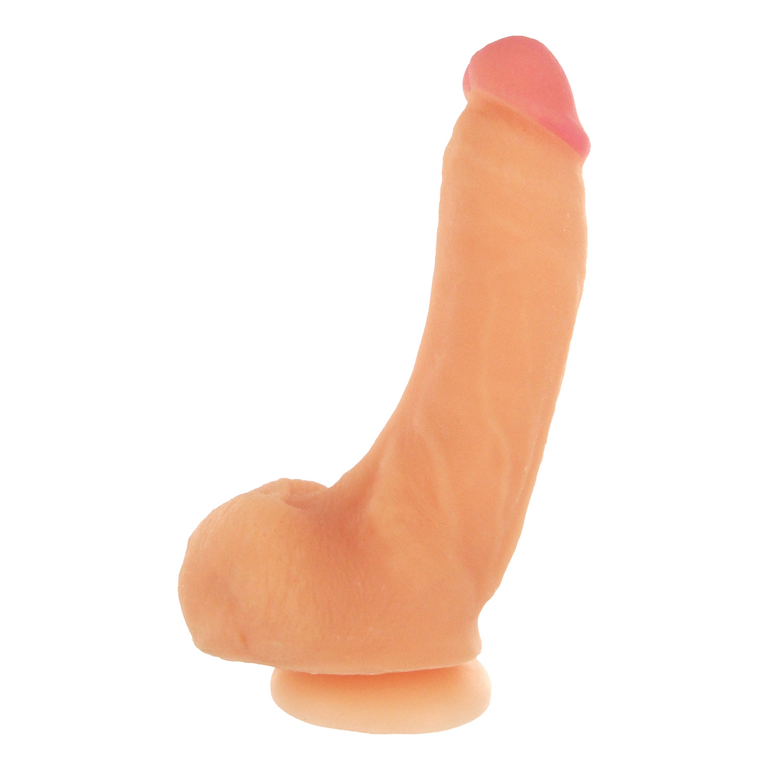Dildo Girthy George con Ventosa - 9 pulgadas - Carne