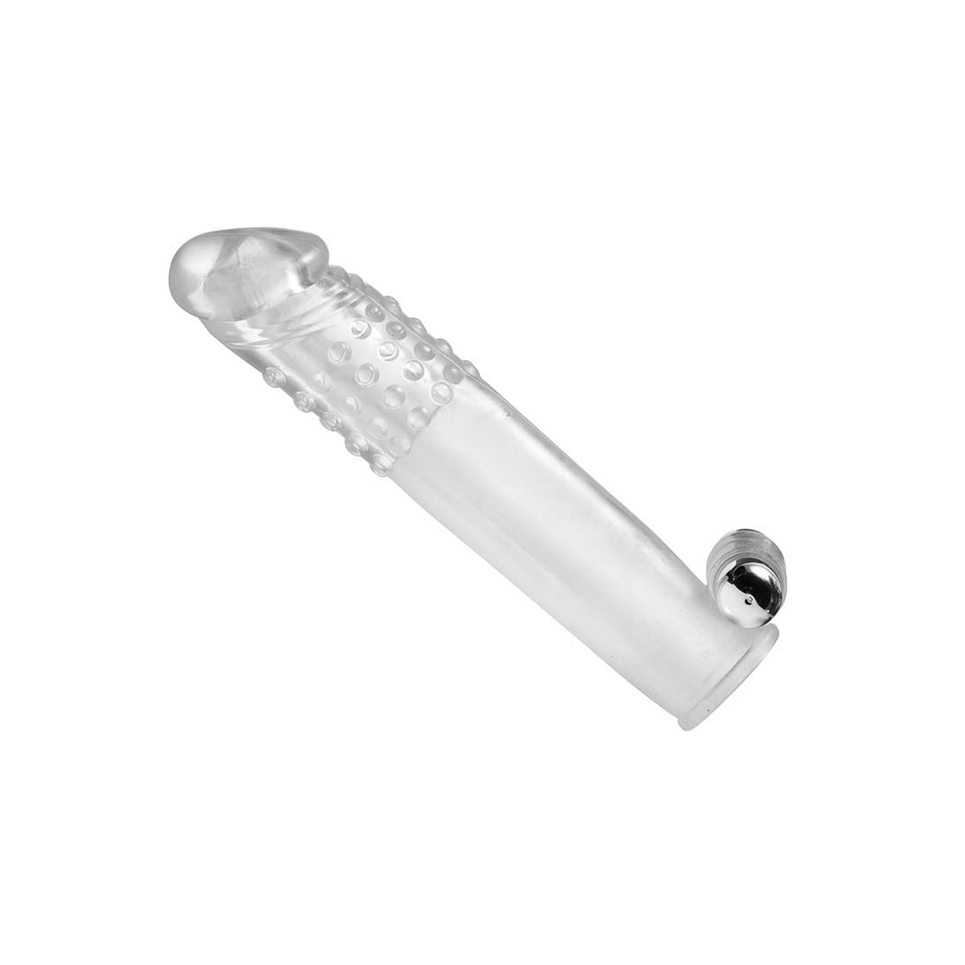 Duidelijke Sensaties – Vibrerende Penis Sleeve met Bullet