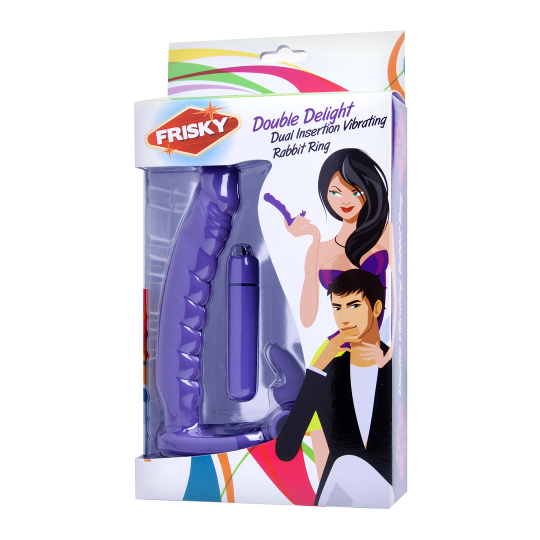 Double Delight – Vibrating Rabbit C-Ring