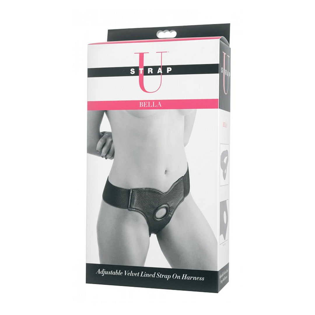 Bella – Verstelbare Velours Gevoerde Strap-On Dildo