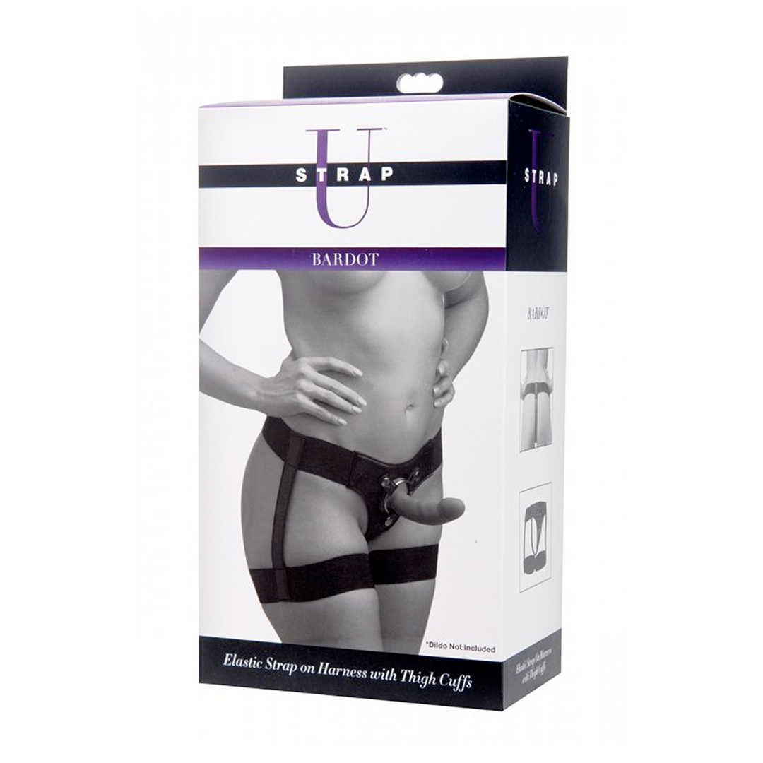Bardot – Elastische Strap-On Harnas met Dijbanden