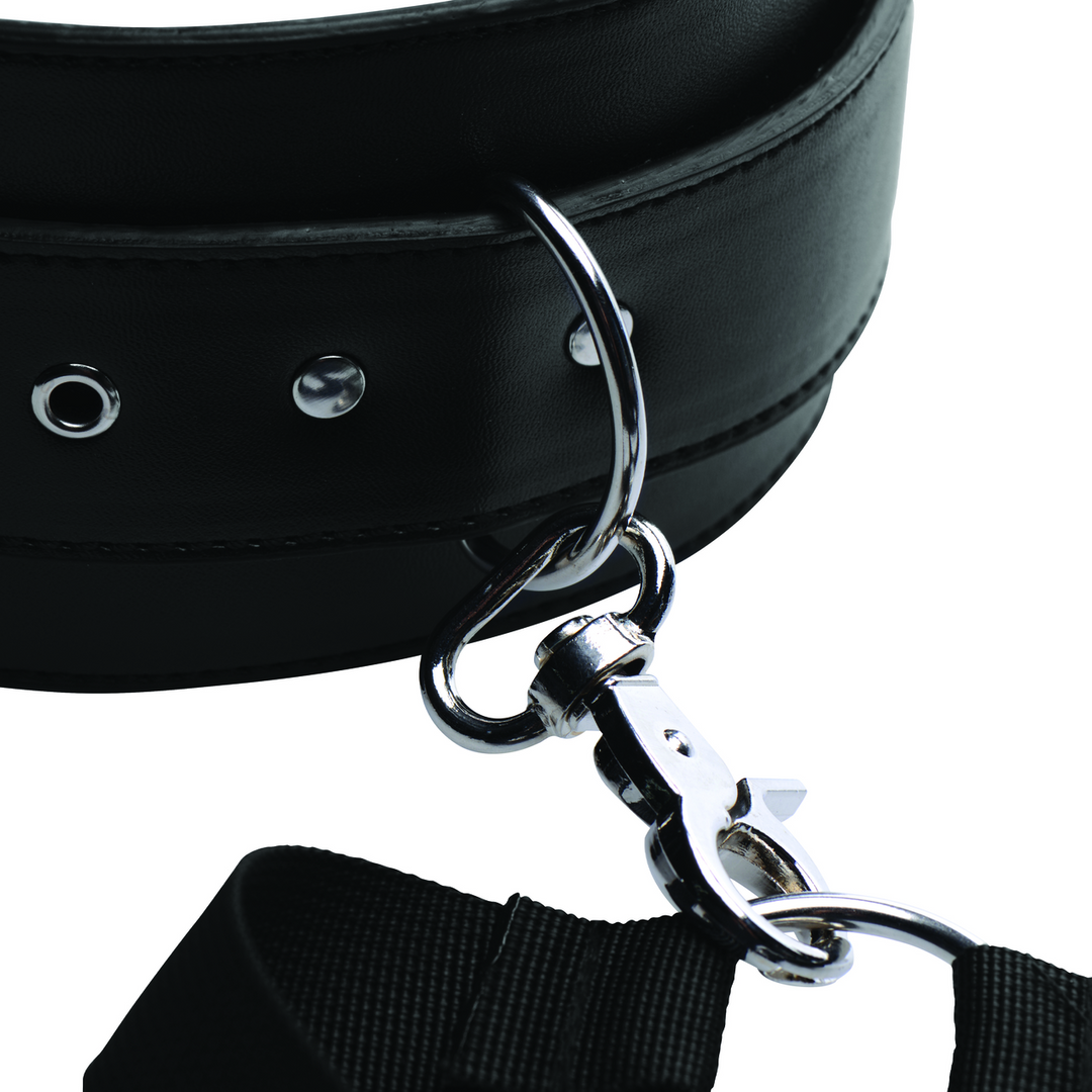 Eenvoudige Toegang Thigh Harness met Wrist Cuffs