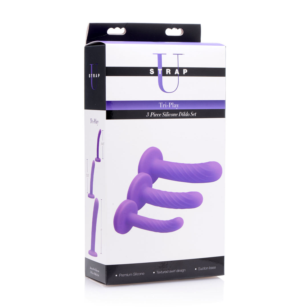 Tri-Play – 3-delige Siliconen Dildo Set