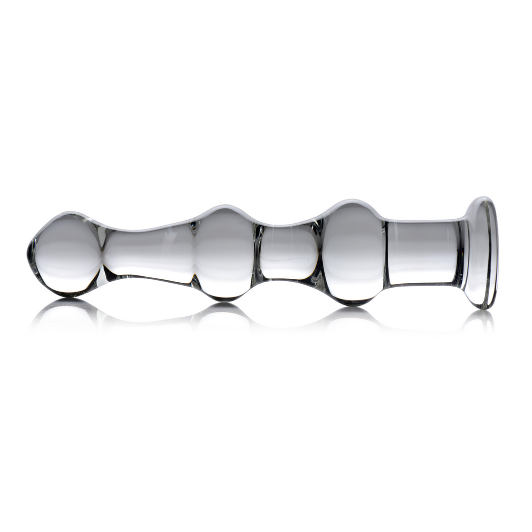 Mammoth – Glazen Dildo met 3 Bulten