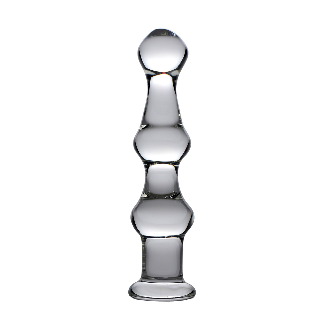 Mammoth – Glazen Dildo met 3 Bulten