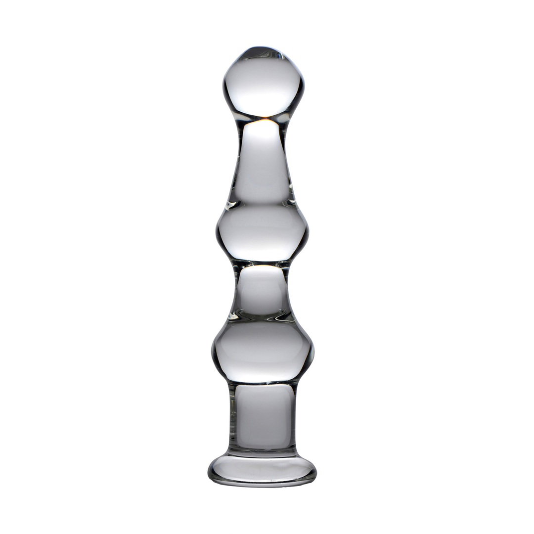 Mammoth – Glazen Dildo met 3 Bulten