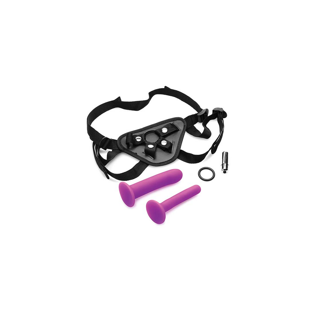 Double-G Deluxe – Vibrerende Strap-On Harnas